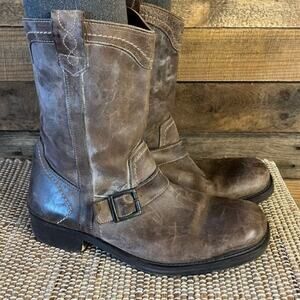 Bull Boxer Brown Buckle Boots Size‎ 12
